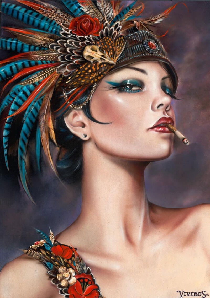 Dodger Girl by Brian Viveros - Artvee